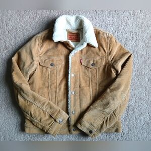 Levi's Orignal Sherpa Trucker Jacket  Tan Size M